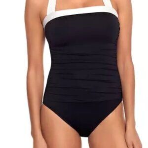 Brand New Lauren Ralph Lauren 12 Slimming Tummy Control Swimsuit One Piece